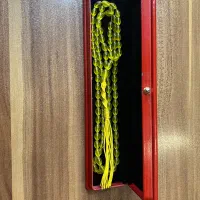 تسبیح شاه مقصود زرد فوق العاده کلسیونی