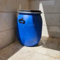 دبه پلاستیکی 80 لیتری با در کمربندی دار