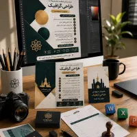 طراحی پوستر لوگو کارت ویزیت مهر بروشور ویرایش عکس