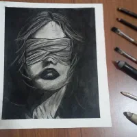 خرید و سفارش تابلو نقاشی سیاهقلم برای دکور و هدیه