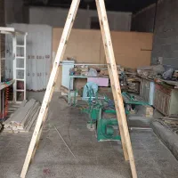 نردبان چوب سپیدار محکم درجه یک