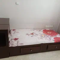 تخت خواب یکنفره جنس چوب