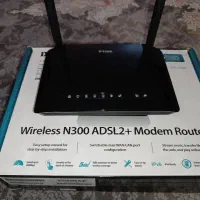 مودم wireless adsl2 دی لینک کاملا سالم