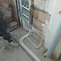 لوله کشی آب و نصب پمپ و منبع