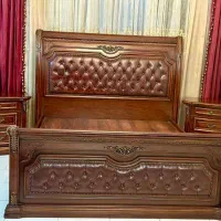 سرویس خواب دونفره تمام چوب وارداتی