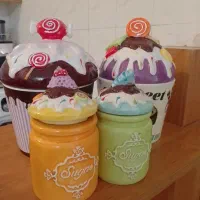 سرویس قند و شکر و نمکدان و عسل خوری