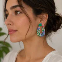 گوشواره رنگی پلکسی