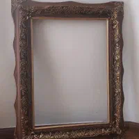 قاب چوبی قهوه ای طلایی