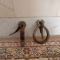 کوبه فولادی قدیمی عتیقه انتیک کلکسیونی و فیتیله
