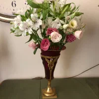 گلدان برنز فرانسوی
