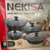 قابلمه چدن ۸پارچه داخل گرانیت ۱۰۰٪اکونومیک