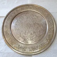 دیوارکوب کهنه مسی قلمکاری اصفهان