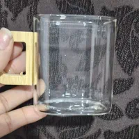فنجان پیرکس دسته بامبو