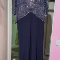 لباس شب مجلسی سورمه ای