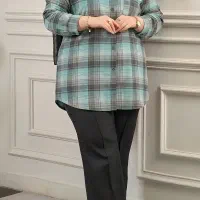 شومیزچهارخانه سایزبزرگ سایز۵۴تا۷۰فروشگاه توتن قم