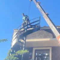 آهنگری رامین درب حیاطی ویلای نرده شاخ گوزنی پله