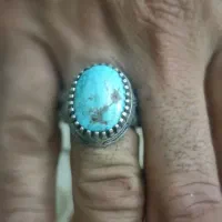 انگشتر نقره. فیروزه