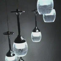 لوستر برنجی 6شعله