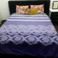 تختخواب ۲ نفره چستر ،درحدنو،پارچه مخمل