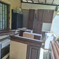 کابینت ام‌دی‌اف MDF و چوب ترکیب