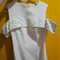 لباس مجلسی مهمونی سفید عروسکی باربی۳۸