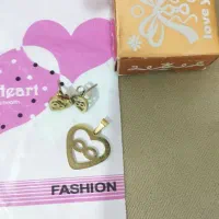 ست گردنبند و گوشواره قلبی