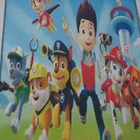 فرشینه طرح سگ های نگهبان ۱۲۰×۱۷۰