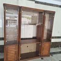 بوفه ۳ تیکه چوبی راش قدیمی