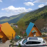 کلبه سوئیسی جنگلی  جکوزی دار جواهرده
