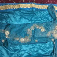 لباس محلی رنگ فیروزه ای