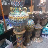 گلدان مینا کاری