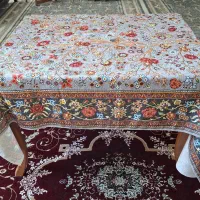 رومیزی غذاخوری شش نفره ، مخمل ضد لک