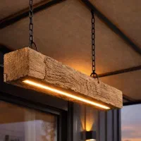 لوستر مدرن چوبی