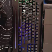 کیبورد گیمینگ green با نور پردازی RGB و کلیک نرم|قطعات و لوازم جانبی رایانه|قم, بکایی|دیوار