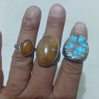 سه عددانگشتر نقره