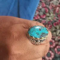 انگشتر فیروزه اصل دار نقره