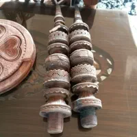 دو عدد قلیون چوب گردو