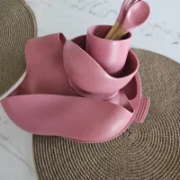سرویس غذا خوری سیلیکونی در حد نو خارجی