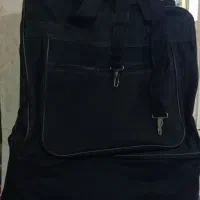 کیف برزنتی چرخ دار دو طبقه