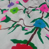 پرده گلدوزی شده