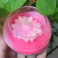 شمع جار و گل