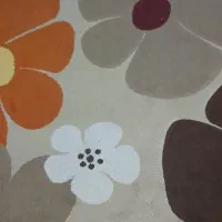 فرش  گل برجسته ۶ متری