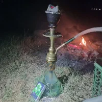 قلیان برنجی ای بندی شده