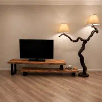 میز تلویزیون چوبی روستیک