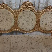 مبل استیل فرهی ۹نفره قدیمی چوب راش