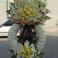 کد21 ترحیم فانتزی تاج و دسته و جام گلختم سبد