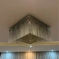 ۳ عدد لوستر ریموت دار کریستالی