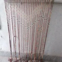 پرده ی ریسه ای مهره چوبی