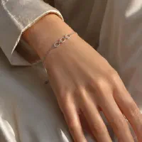 دستبند نقره اجرت افتاده