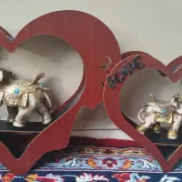 سه تا باکس با مجسمه فیل پلی استر